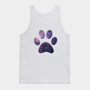 Purple Paw Galaxy Tank Top